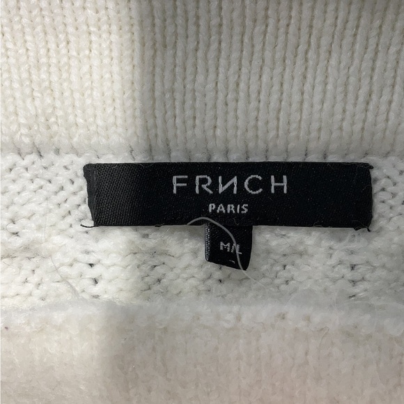 ☘️FRNCH Cream Cable Knit Sweater - Picture 5 of 6